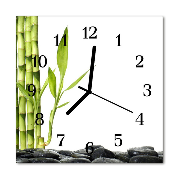 Reloj de vidrio Bambú