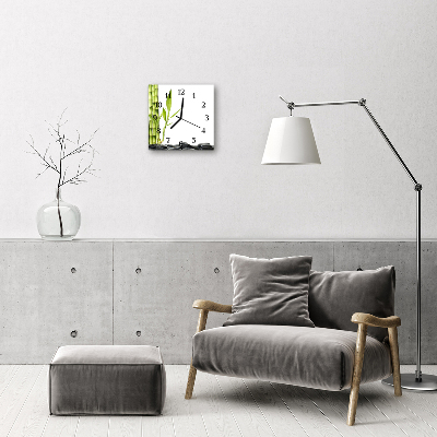 Reloj de vidrio Bambú