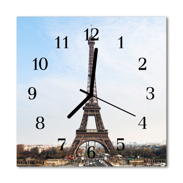 Reloj de vidrio Torre eiffel