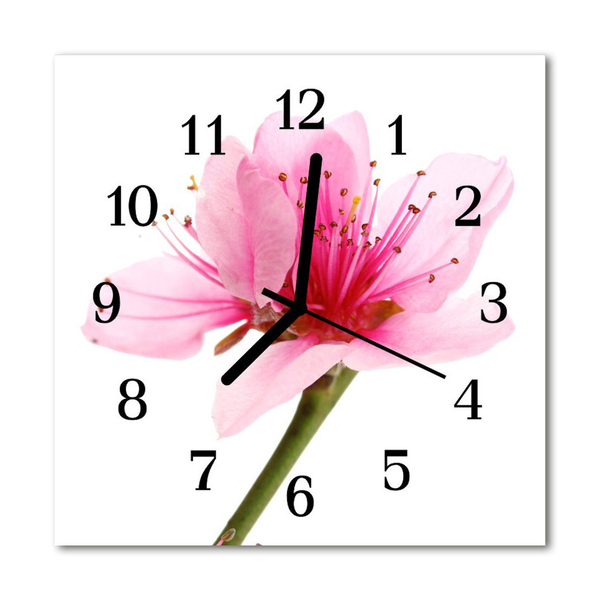 Reloj de vidrio Flor