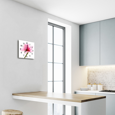 Reloj de vidrio Flor