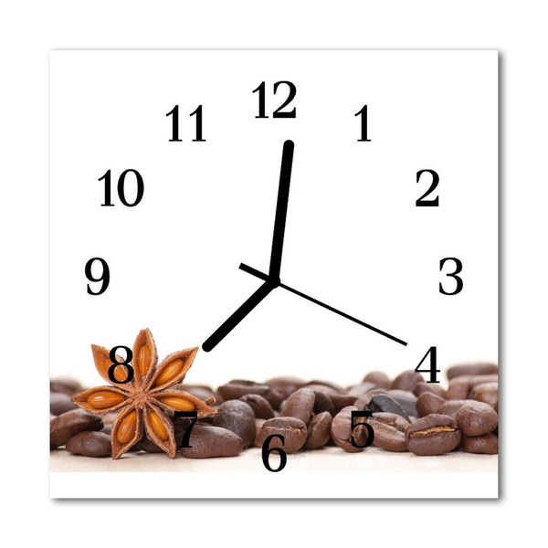 Reloj de vidrio Granos de café