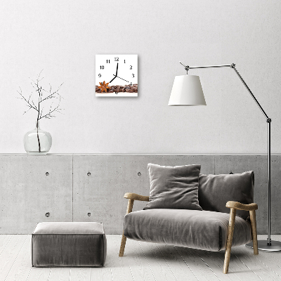 Reloj de vidrio Granos de café
