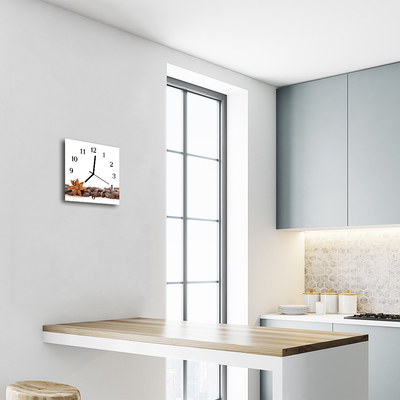 Reloj de vidrio Granos de café