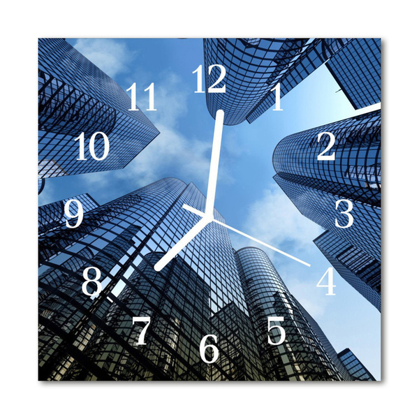 Reloj de vidrio Edificios ciudad