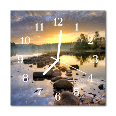 Reloj de vidrio Lago naturaleza