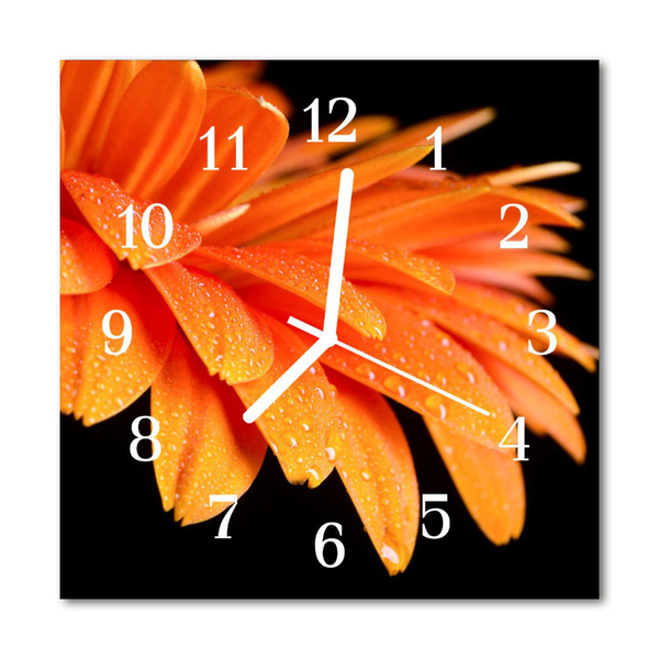 Reloj de vidrio Gerbera
