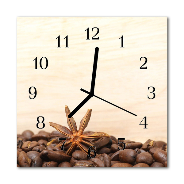 Reloj de vidrio Granos de café