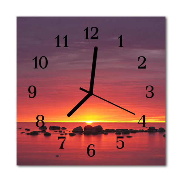 Reloj de vidrio Puesta del sol