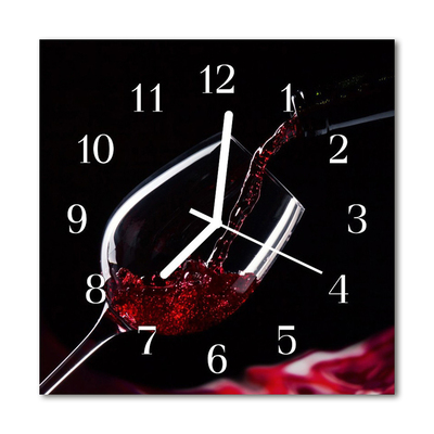 Reloj de vidrio Vino