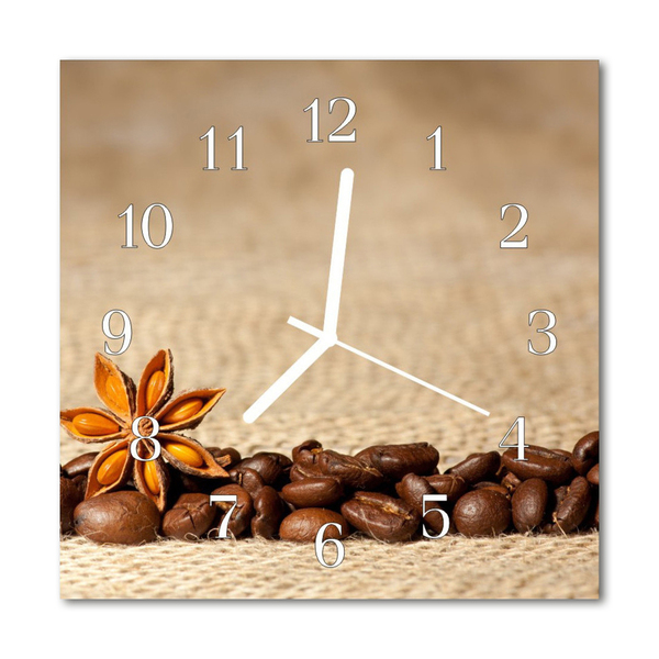 Reloj de vidrio Granos de café