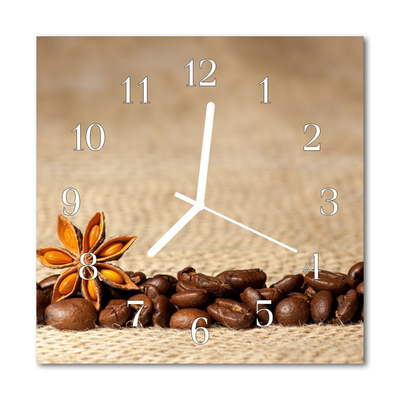 Reloj de vidrio Granos de café