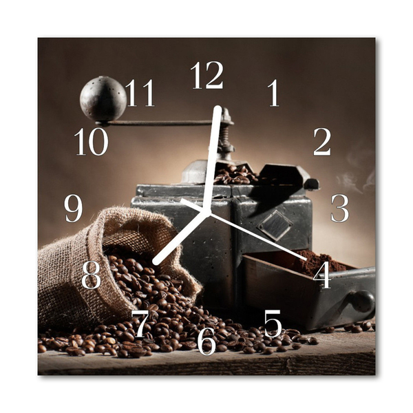 Reloj de vidrio Café taza