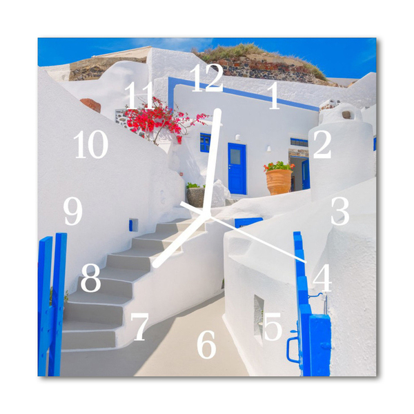 Reloj de vidrio Santorini