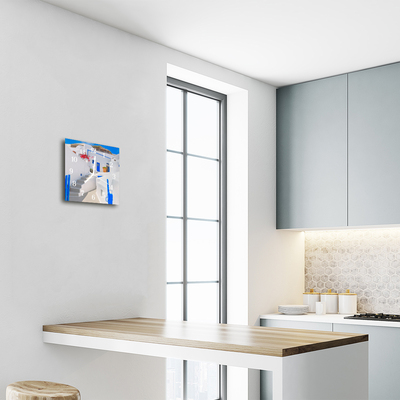 Reloj de vidrio Santorini
