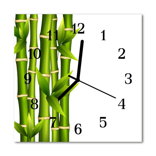 Reloj de vidrio Bambú
