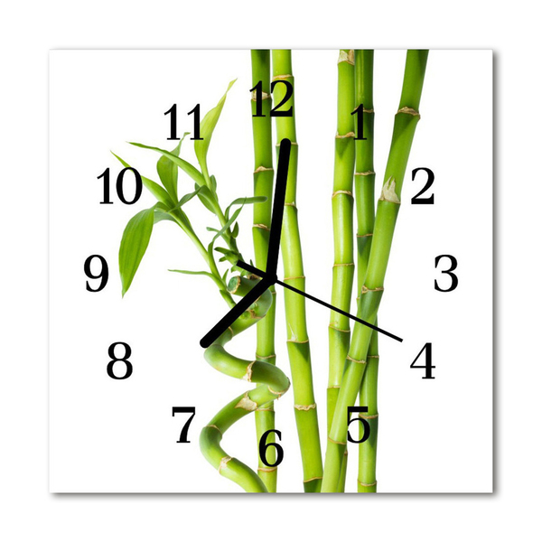 Reloj de vidrio Bambú
