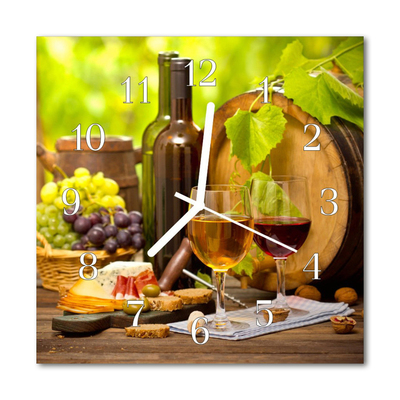 Reloj de vidrio Uvas para el vino