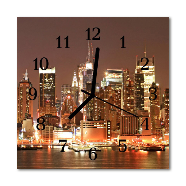 Reloj de vidrio Ciudad edificios