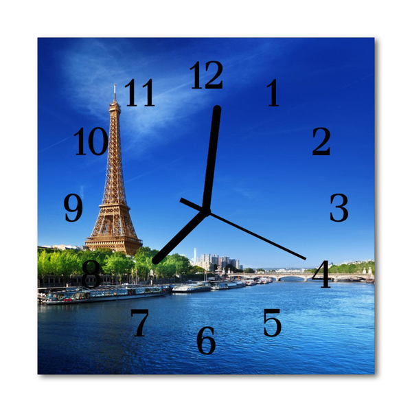 Reloj de vidrio Cielo sobre parís