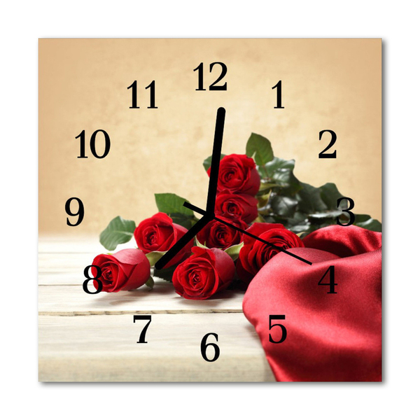 Reloj de vidrio Rosas