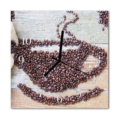 Reloj de vidrio Granos de café