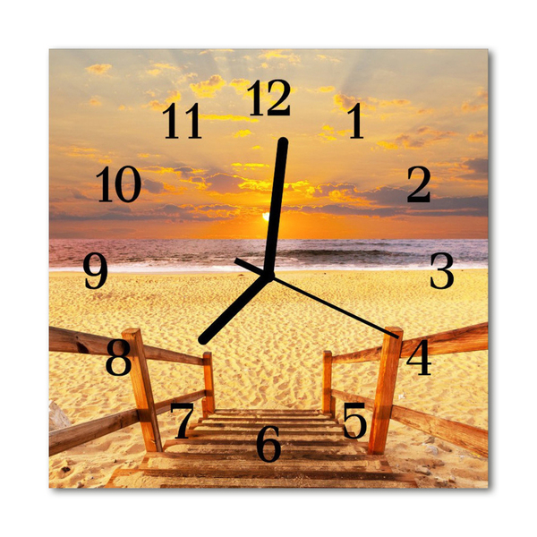 Reloj de vidrio Puente playa