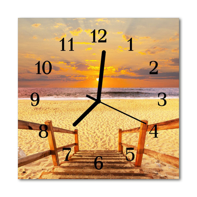 Reloj de vidrio Puente playa