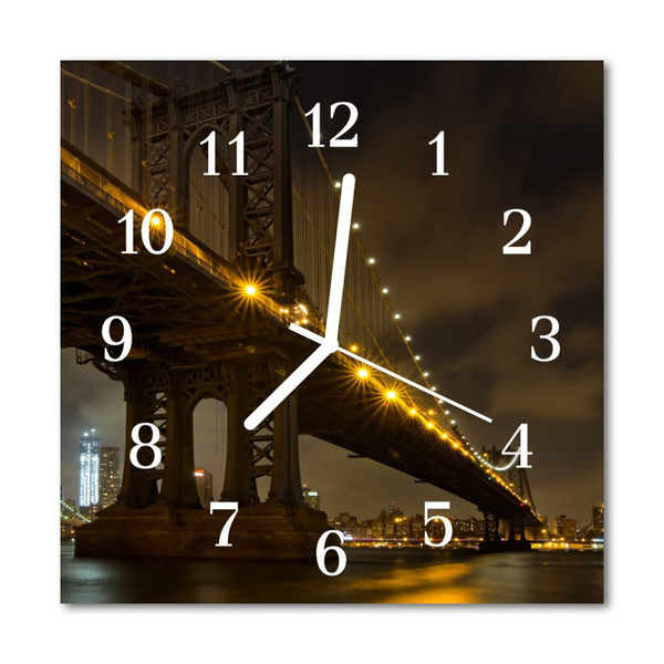 Reloj de vidrio Noche puente