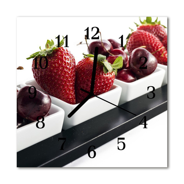 Reloj de vidrio Fresas