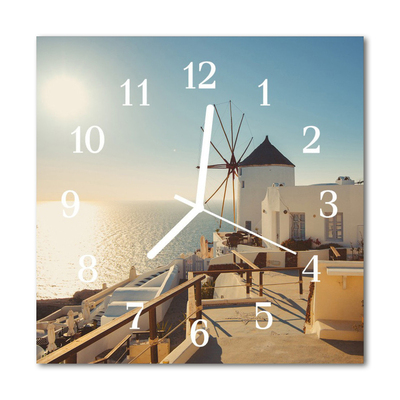 Reloj de vidrio Santorini