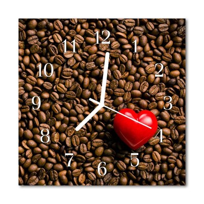 Reloj de vidrio Granos de café