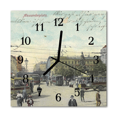 Reloj de vidrio Postal retro