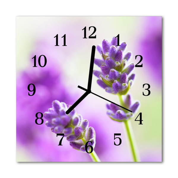 Reloj de vidrio Lavanda