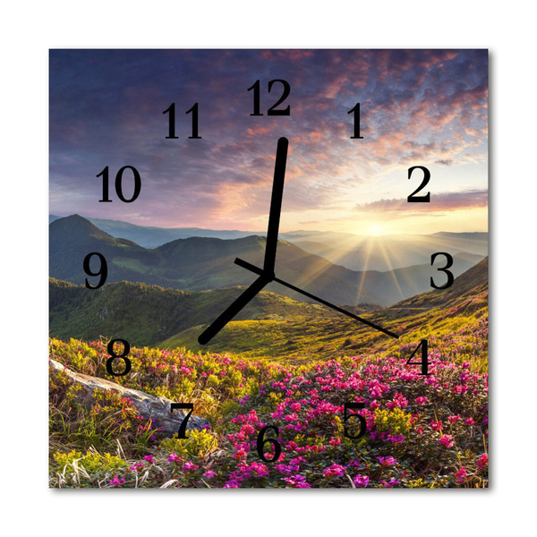 Reloj de vidrio Paisaje