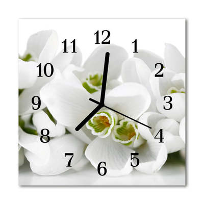 Reloj de vidrio Flores