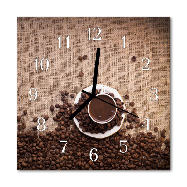 Reloj de vidrio Granos de café