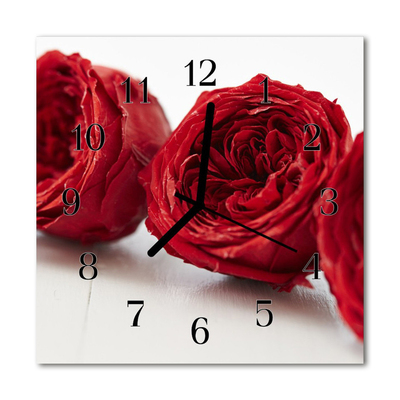 Reloj de vidrio Flores