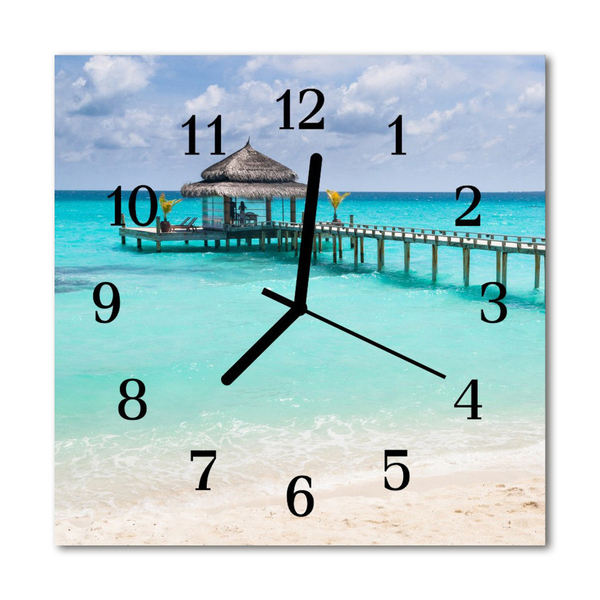 Reloj de vidrio Playa