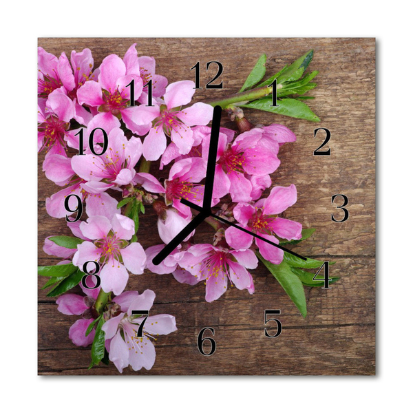 Reloj de vidrio Flores