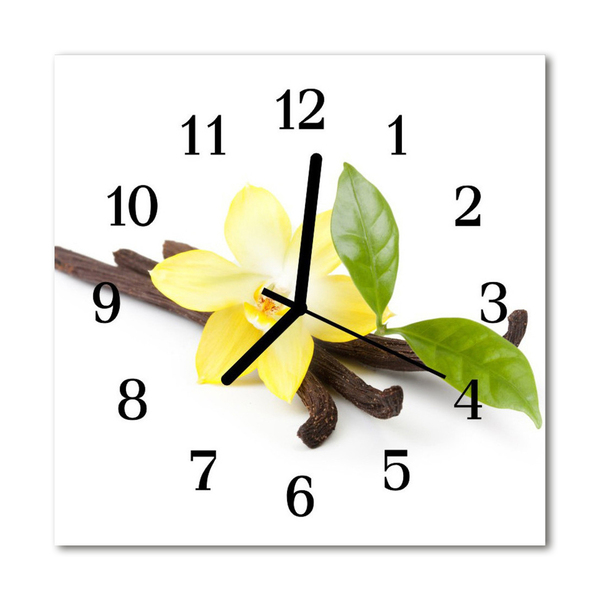 Reloj de vidrio Vainilla flores