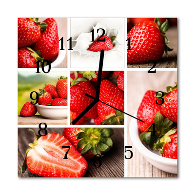 Reloj de vidrio Fresas