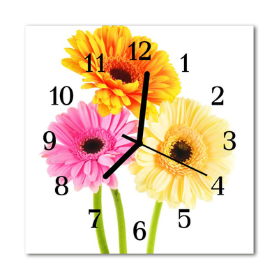 Reloj de vidrio Flores