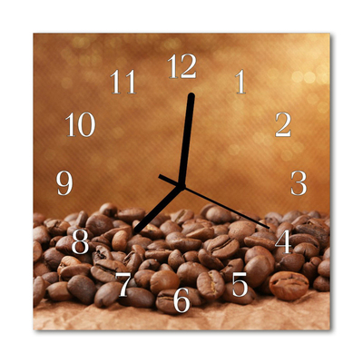 Reloj de vidrio Granos de café