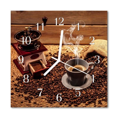 Reloj de vidrio Granos de café