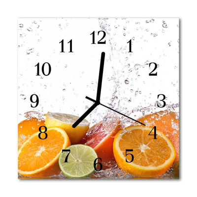 Reloj de vidrio Naranjas