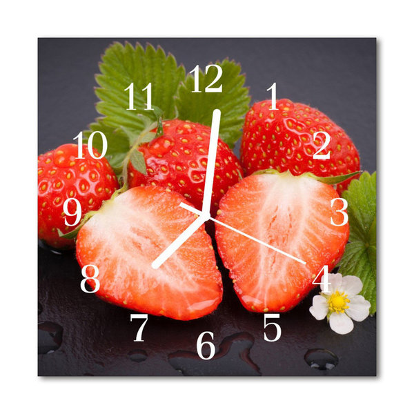 Reloj de vidrio Fresas