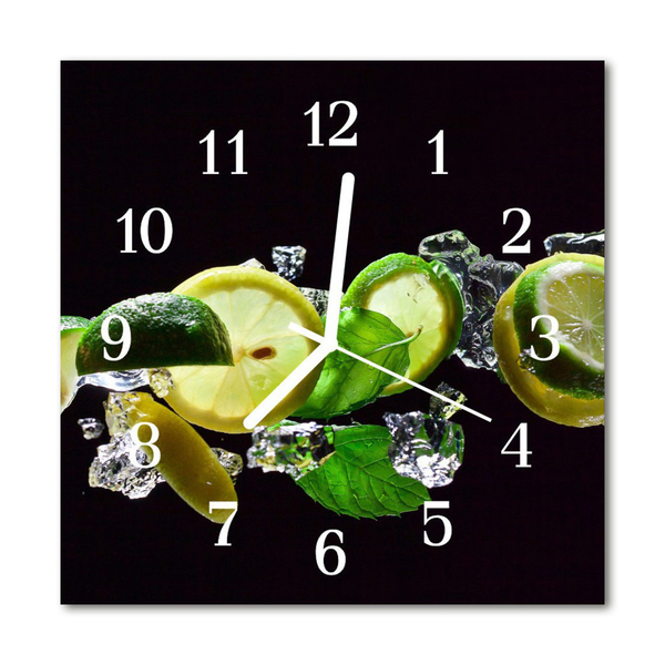 Reloj de vidrio Lima de limón