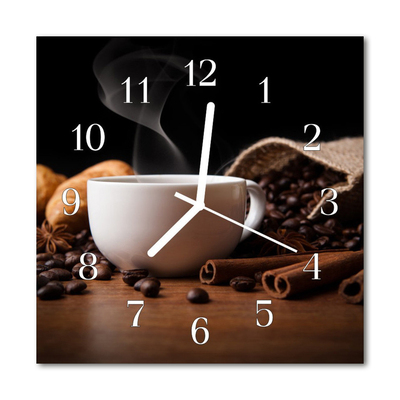 Reloj de vidrio Café