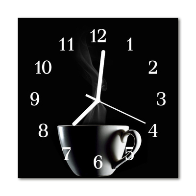 Reloj de vidrio Taza de café